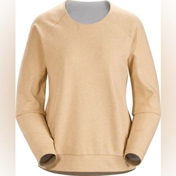 Arc'teryx Sweaters - ARC’TERYX Women Momenta Centre Pullover Sweatshirt • Beige • XS